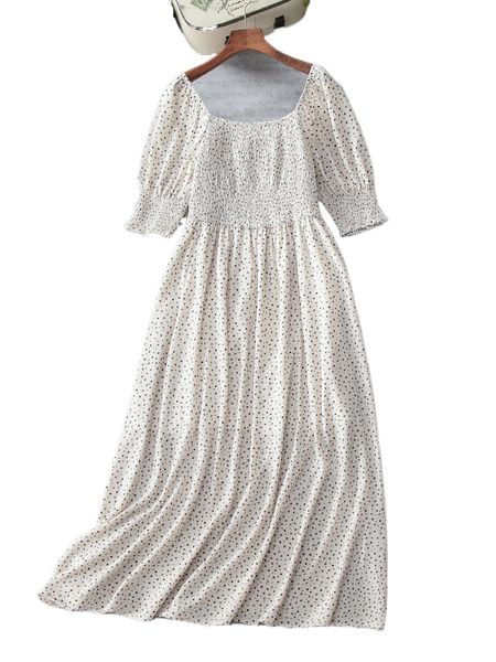 

plus allover print shirred puff sleeve dress u1gx#, Black