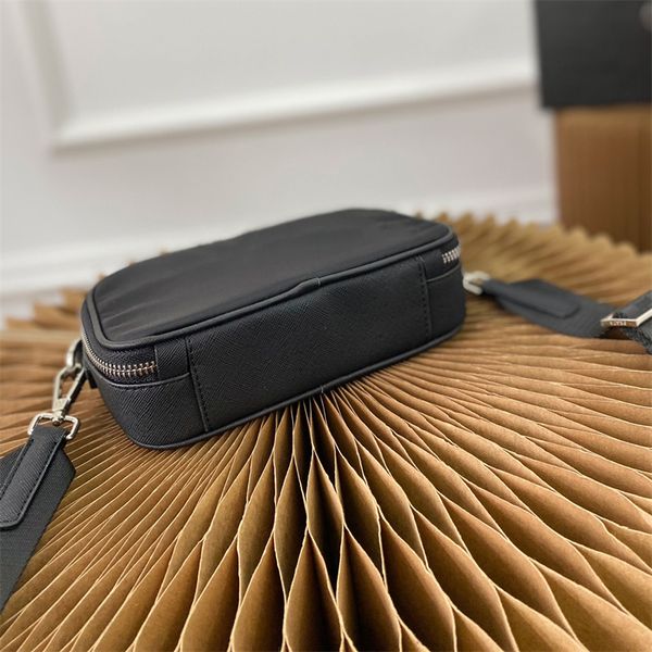 

designer womens re-nylon shoulder bag zipper pockets metal hardware women crossbody handbag