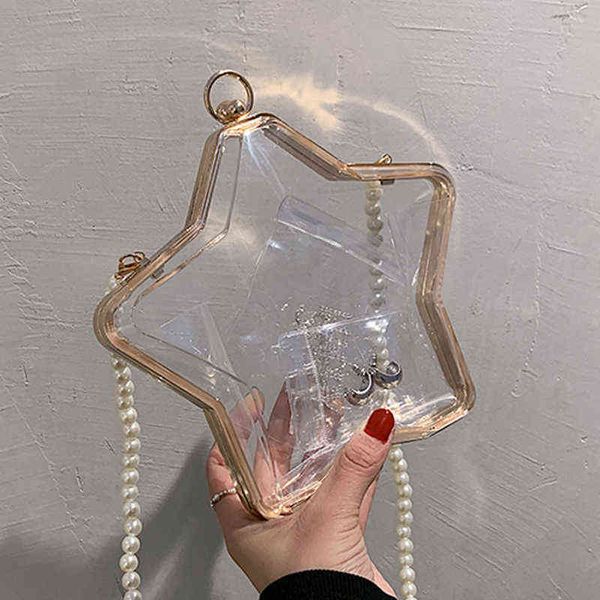 

evening bags bolso de hombro transparente con pentagrama pequeo para mujer bandolera acrlica lujo moda verano 2022 220517