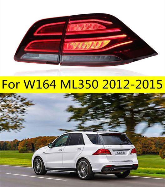 

car styling taillights assembly for benz w164 tail lights 2012-20 15 ml350 ml400 gle w166 led turn signal brake reverse