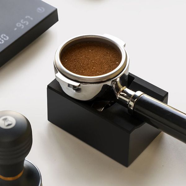Timemore Magic Cube Kaffee-Tamperstation, Siebträgerhalter, Espresso-Tampermatte, Edelstahl mit Silikon beschichtet, 220509