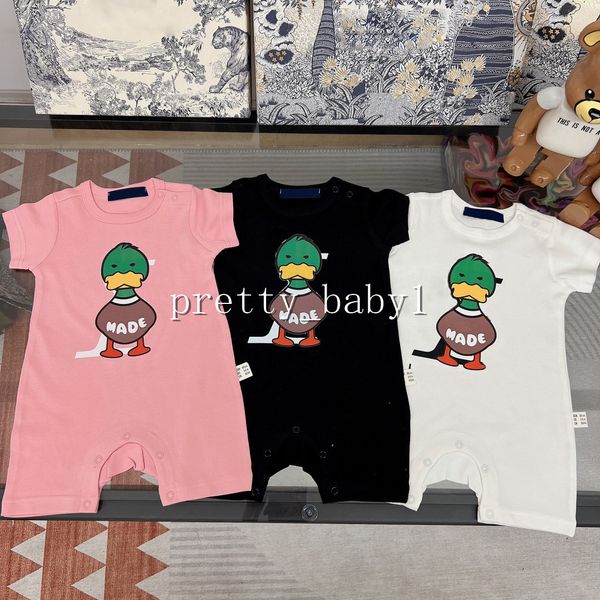 1Pc Summer Newborn Pagliaccetti Designer di lusso Baby Boy Body Abbigliamento di marca Boutique Cartoon Animal Infant Girl Tute di cotone