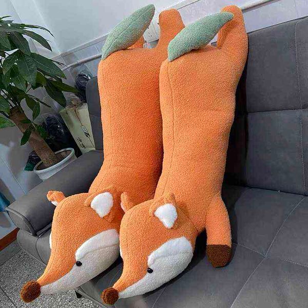 112M Giant Fairytale Anime Fox Goose Plushie Cuscino riempito Grandi animali dei cartoni animati Orso polare Bunny Fly Dragon Cuscini per massaggi J220729