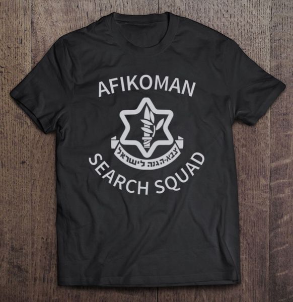 Passover Afikoman Search Squad Tee Idf Israel Tzahal Camiseta Camisetas Impressão Personalizada Próprio Design Meninos Camisa Personalizada Esporte 220609