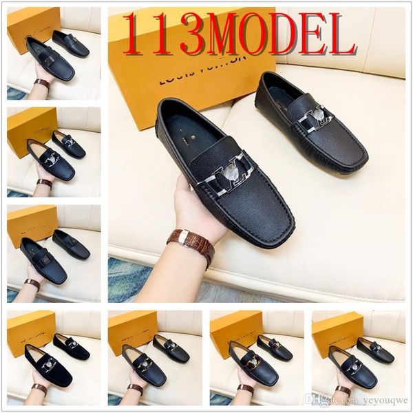 

g1 2022 designer luxury men shoes handmade patent leather penny loafers fashion printing cow suede metal buckle classic gentleman style cust, Black