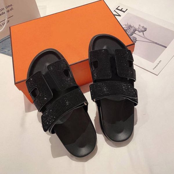 

slipper revival flat mules shoes men women slides sandals designer black pink orange blue waterfront brown whi shoe''louise'&