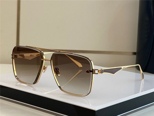 

new fashion design sunglasses haly ii square cut lens k gold frame generous and versatile style outdoor uv400 protection eyewear, White;black
