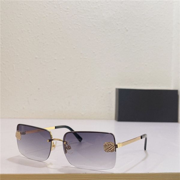 

new fashion design sunglasses 4104-b metal half frame square lens popular style, White;black