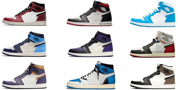 

2023 authentic 1 high og shoes trophy room chicago union los angeles black toe 1s obsidian unc defiant la to dark mocha not for resale men w