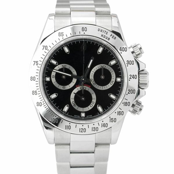 

watches children's dj factory waterproof chronograph satch 40mm 116520 116500ln ceramic bezel mechanical automatic watch, Slivery;black