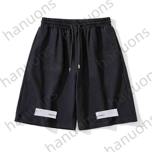 

clothing shorts summer new off capris beach pants casual ow fashion brand men's and women's love white mother of printing x, White;black