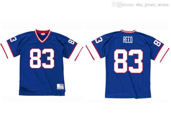 

stitched football jersey 83 andre reed 1990 mitchell & ness retro rugby jerseys, Black
