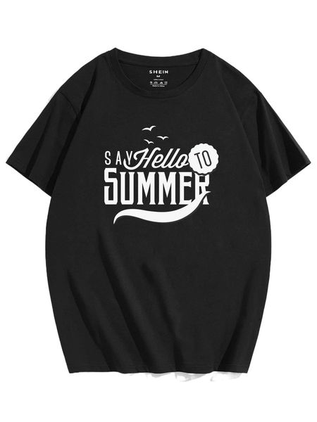 

men slogan graphic tee 03ol#, White;black