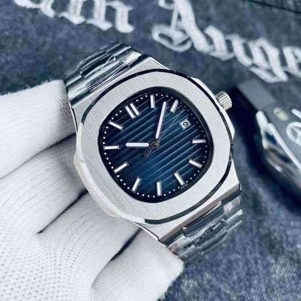

baida jinggang 316 automatic mechanical philips luminous waterproof steel belt nautilus watch original buckle, Slivery;brown