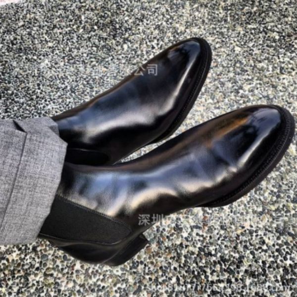 

boots designer men's shoes leisure chelsea business taobao, Black