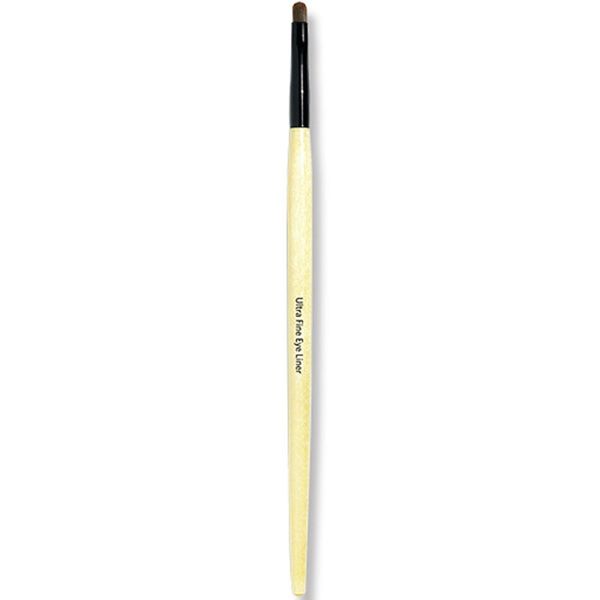 

makeup brushes professional long wood handle straight synthetic hair ultimate precision slim finely tapered ultra fine eye liner brush