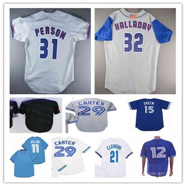 Chen37 Toronto Vintage Baseball Trikot Roy Halladay Joe Carter Roberto Alomar Jose Bautista George Bell Roger Clemens Tony Fernandez Guerrero Jr.