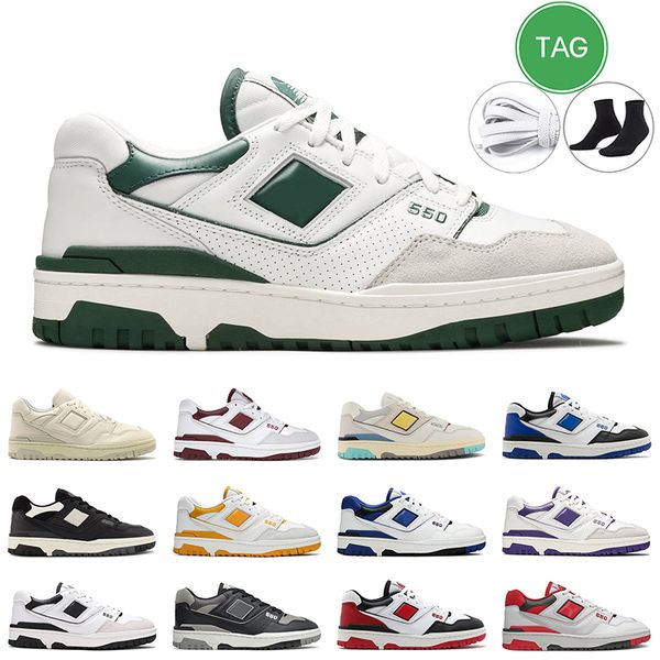 

men women 550 outdoor running shoes sneakers white green university blue burgundy purple panda oreo mens trainer jogging walking