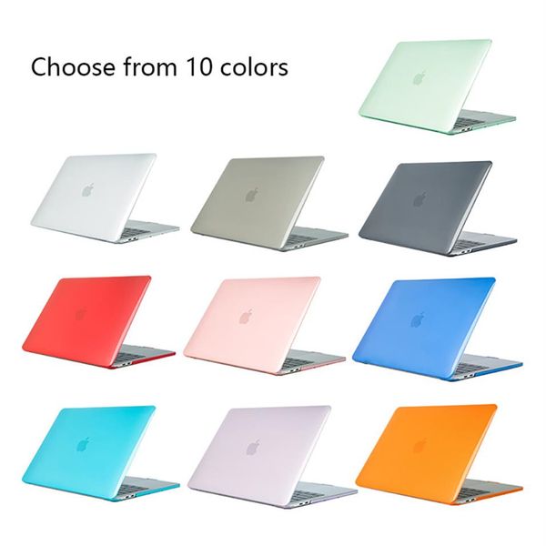 MacBook Air Pro 11 12 13 14 15 16 Zoll Hülle Matt Frost Harte Vorderseite Rückseite Ganzkörper-Laptop-Retina-Hüllen Shell Cover A2442 A2485 A136269H