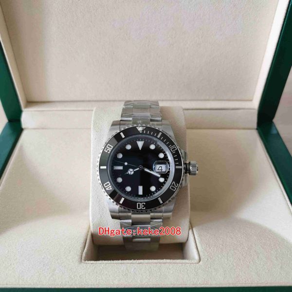 

clean factory mens watch cal.3135 movement 40mm 116610 no noise perfect quality men watches ceramic 904l steel waterproof mechanical automat, Slivery;brown