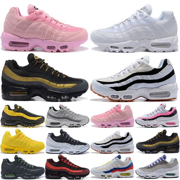

new wholesale running shoes mx 95 men women black green white gold blue corduroy grape patch og neon pink suede rose what the yellow quality