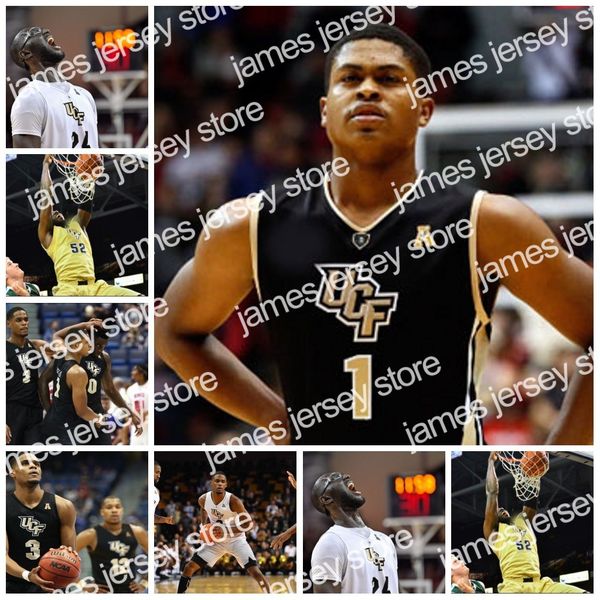 

basketball jerseys custom ucf knights alok johnson jr.1 bj taylor 24 tacko fall 3 dre fuller jr. milon dejesus diggs grant college basketbal, Black;red