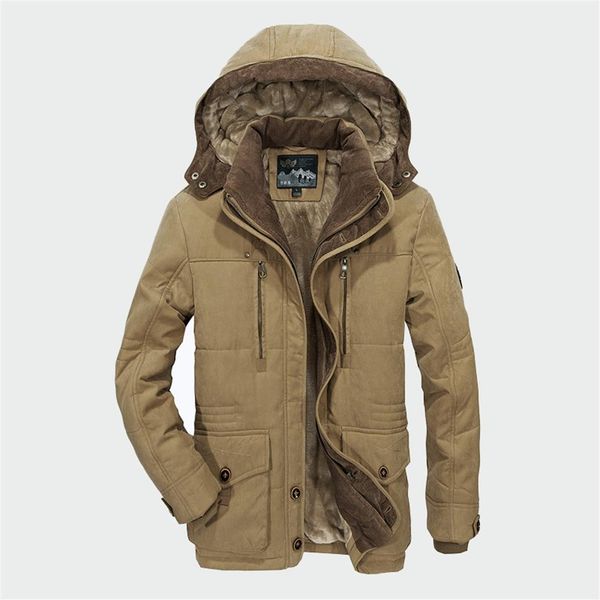 

men winter coats fleece warm thick jackets men outerwear windproof casual coat with hooded mens parkas plus size 5xl 6xl ml030 t19254h, Black