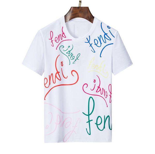 

new spring/summer 2022 men t-shirts. early spring new men's round collar classic logo short sleeve t-shirt using imported custom fabric, White;black