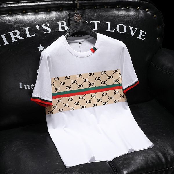 

men's t-shirts designer prepare large goods and make them for a long time. 2022 new men's embroidered bottomed short sleeved t-shi, White;black