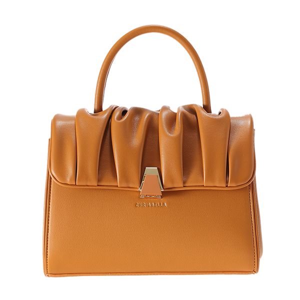 

ladies fashion shoulder bag pleated pu leather designer handbag tote for women