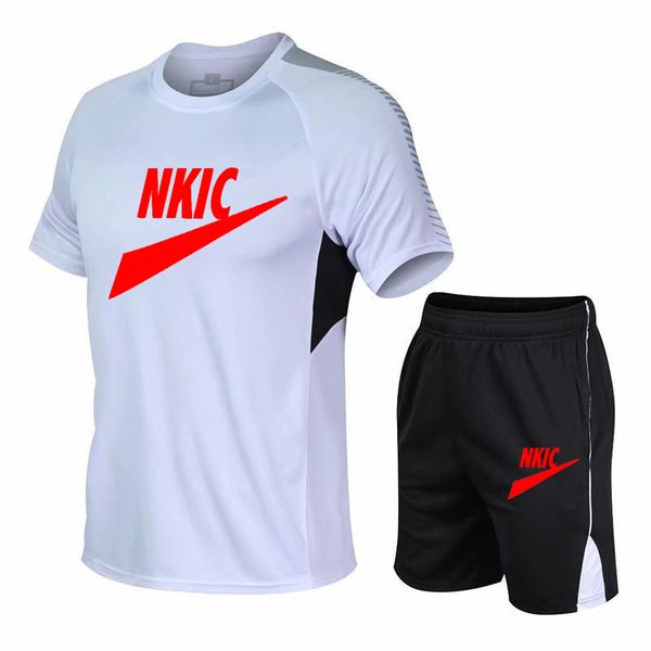Moda Erkekler Marka Basketbol Trailsuit Setleri Yaz Men Men Şort ve Tişört Seti Giyim Giysileri Sıradan Spor Giyim Kıyafetleri Jogging Suits M-5XL