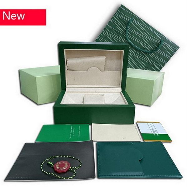 

rolex boxes green u1 watch box cases paper bags certificate original boxs for wooden men mens watches gift bags acces284j, Black;blue