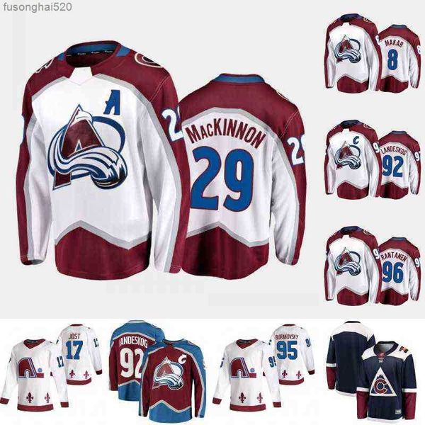

colorado avalanche nathan mackinnon jersey erik johnson cale makar gabriel landeskog andre burakovsky tyson jost nazem kadri sampo ranta nhl, Black