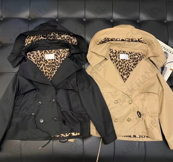 

2022 womens jacket designer vest autumn winter short windbreaker warm animal embroidery fashion soft light lady temperament windbreakers, Black;brown