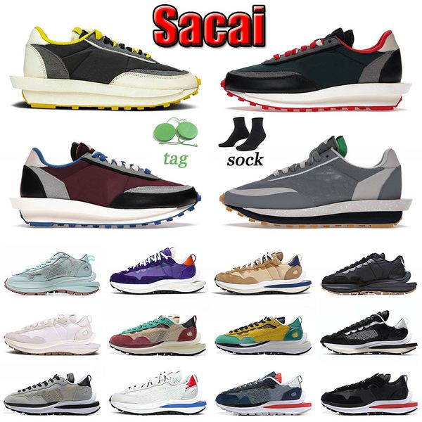 

authentic sacais men trainers ldv waffle running shoes women sail gum pine green fragment sneakers sports clot sesame blue void wolf grey br, White;red
