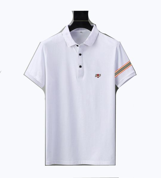

2021 Men's Designer T-Shirt Polo Shirt Cotton Deluxe Sailor Collar Short Coat for the latest summer fashion size M- 29, White