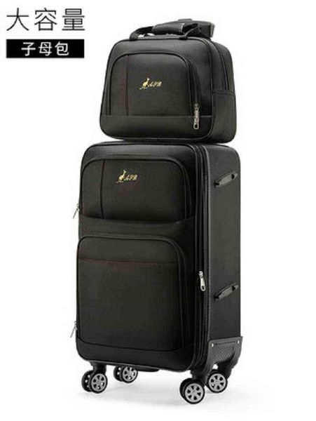 Super-Qualität, hohe Kapazität, Handtaschen und Rollgepäck, Spinner-Marken-Reisekoffer im Zollformat, robust, J220708, J220708