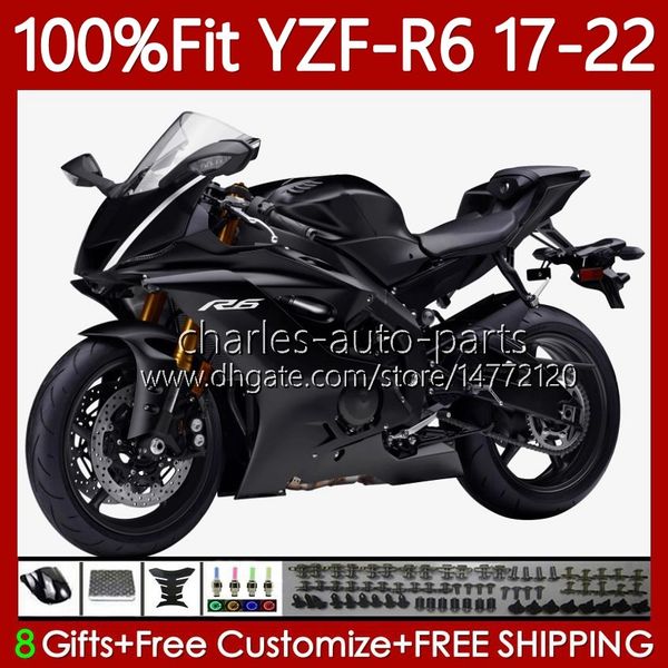 

oem body for yamaha yzf r6 r 6 600 cc yzf-r6 2017 2018 2019 2020 2021 2022 bodywork 119no.127 yzf-600 yzf600 17-22 yzfr6 glossy black 17 18
