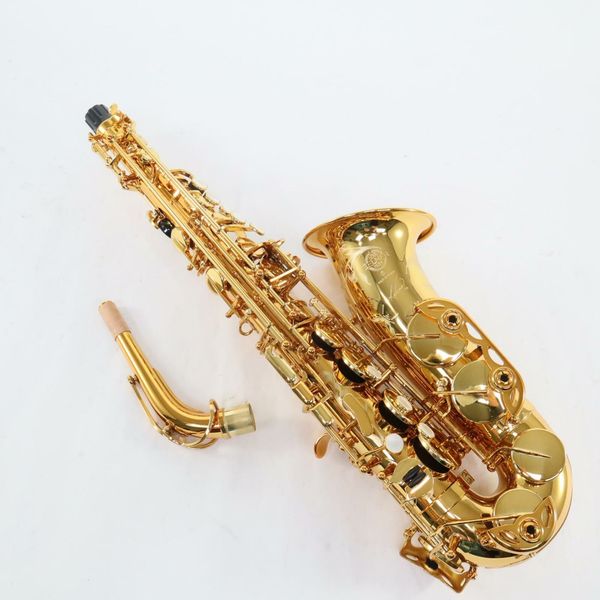

new arrival reference 54 alto saxophone eb tune brass plated professional musical instrument with sax mouthpiece