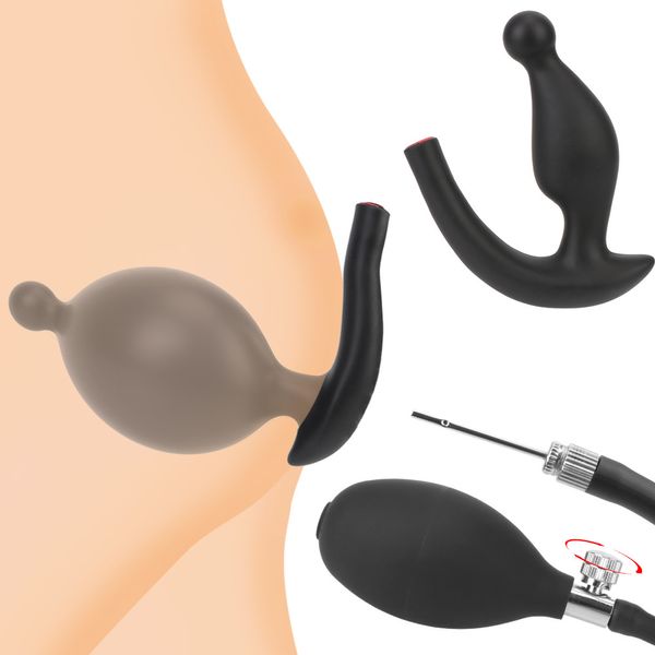 Dildos infláveis ​​para plug anal masculina expansão mulheres vaginal dilatador máquina 15 cm Máximo sexy brinquedos casal bondage conjunto erótico