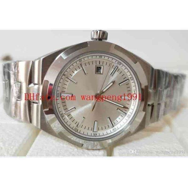 

wristwatches 2 colour men watch 41mm 5500v110a-b481 4500v/110a-b126 silver dial mechanical transparent automatic mens watches, Slivery;brown