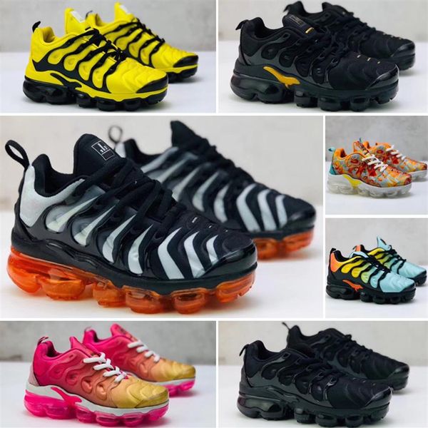 

new kids plus tn children parent child casual shoes for baby boy girl fashion designer sneakers white running outdoor trainer shoe230r, Black