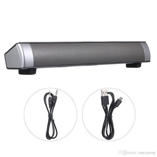 Neuer leistungsstarker Bluetooth-Lautsprecher TV-Sound Soundbar Aktualisierte Version S08 Soundbox Mini Altavoz USB-Lautsprecher für Computer PC Tablet