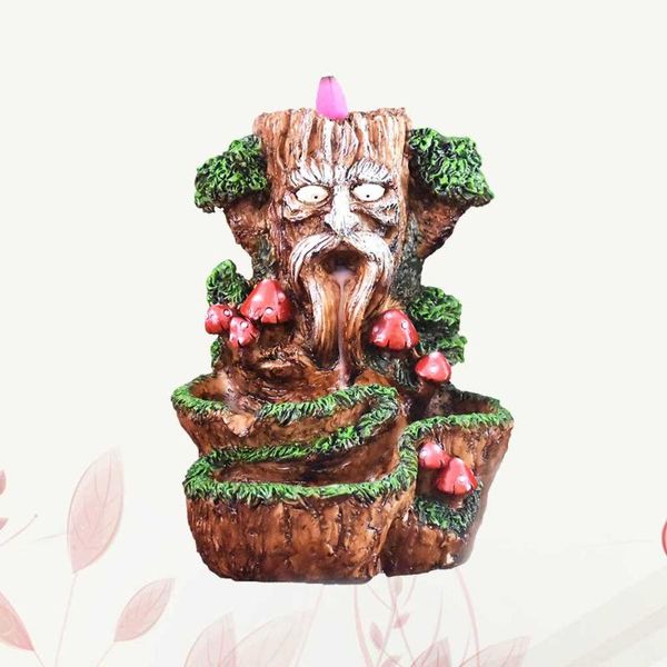 Titulares de velas Resin Hamadryad Incense Burner Crafts Creative Creative Delicate Housed Censer Adornment Lifelikecandle