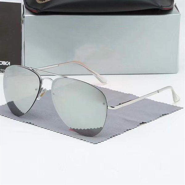 

2020 fashion ray sunglasses vintage pilot brand band uv400 protection mens womens designer out cycling fashion sun glasses with ca2715, White;black