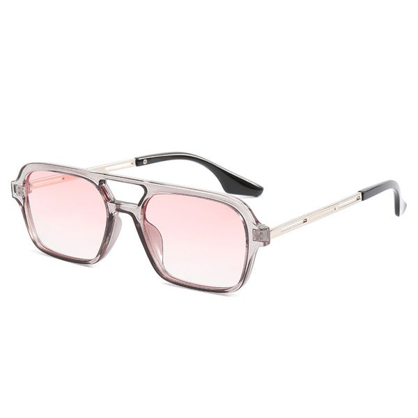 

double beam hollow sunglasses 2022 retro net red concave shape square sun glasses designer mens womens fishing cycling metal leisure full fr, White;black