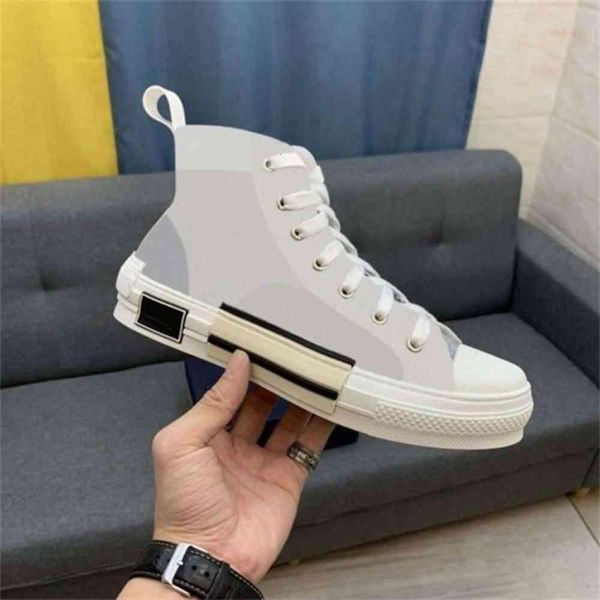 

dies 2022 oblique designer shoes b23 high low sneakers men women trainers technical canvas sneaker outdoor platform shoe with box li yhf, Black