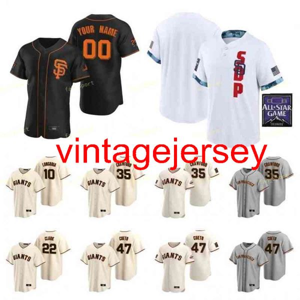 

men women youth 2021 all-star game baseball jerseys 28 buster posey 71 tyler rogers 33 darin ruf 21 aaron sanchez custom stitched, Black