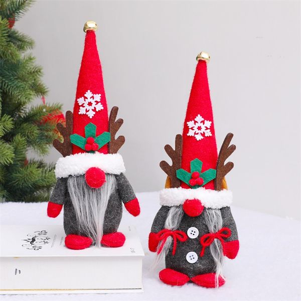 Antlers Snowflake Rudolph Gnomos Festa de brinquedo Supplias do sexo feminino gnomos femininos Santa elfs bonecas de natal presentes de natal