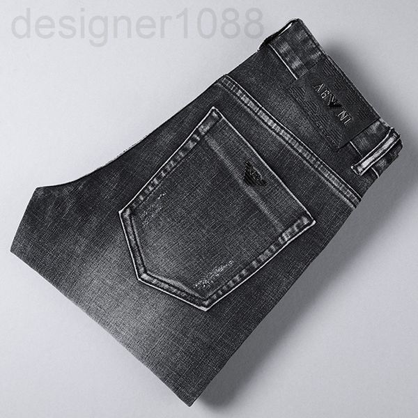 

men's jeans designer 2021 spring new fashion quality jeans men's casual elastic trend 1fd6, Blue
